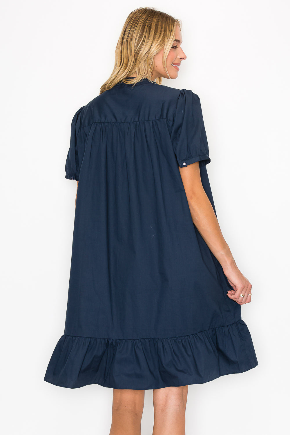 Wrenna Dress with Embroidered Flower Sparkles