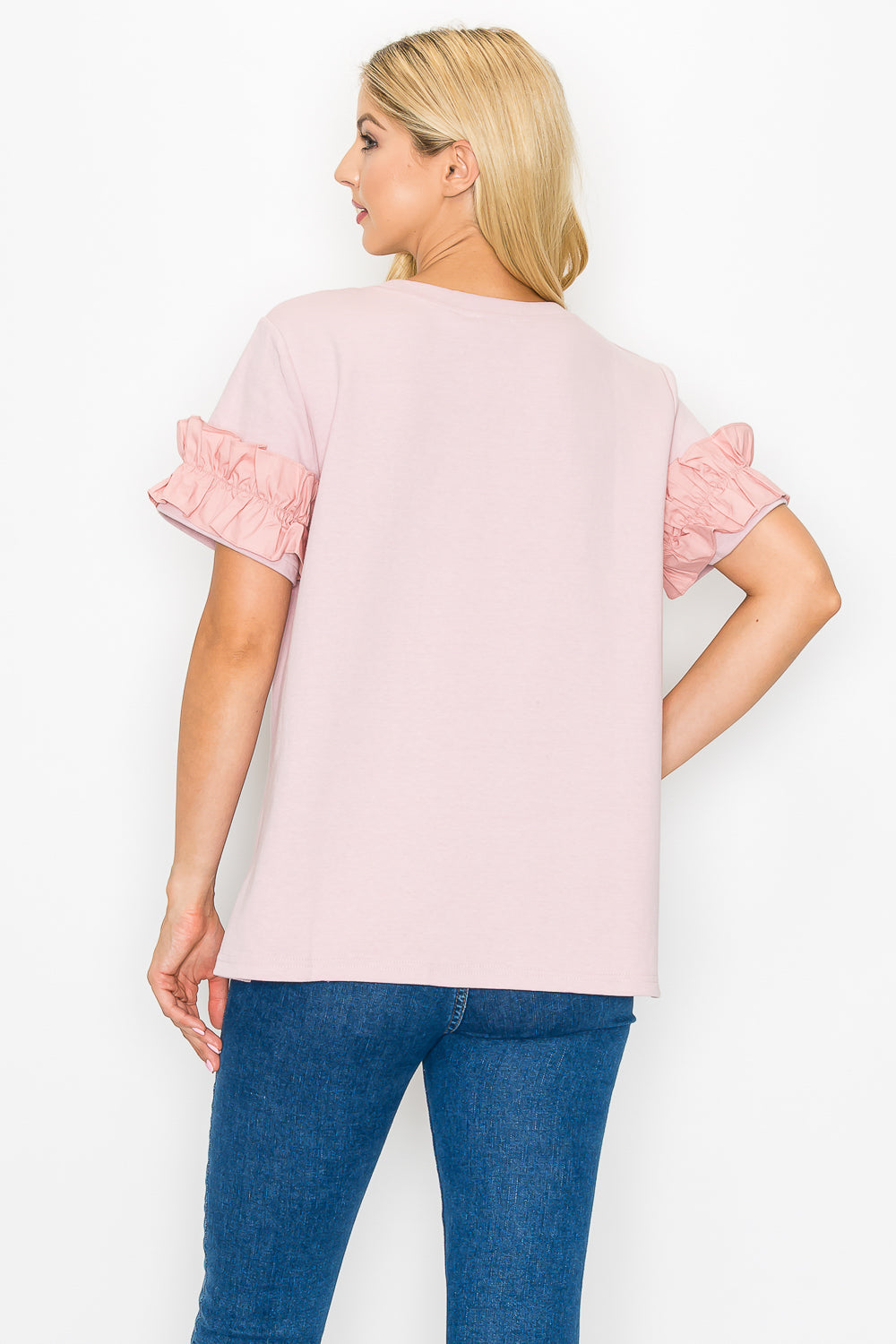 JOH |Kellie Cotton Knit Top with Studs