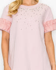JOH |Kellie Cotton Knit Top with Studs