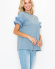 JOH |Kellie Cotton Knit Top with Studs
