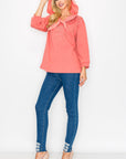 Karnie Prima Cotton Knit Top with Sparkling Studs & Detachable Hoodie