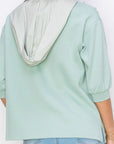 Karnie Prima Cotton Knit Top with Sparkling Studs & Detachable Hoodie