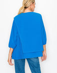 Rilynn Top with Pleating & Diamonds