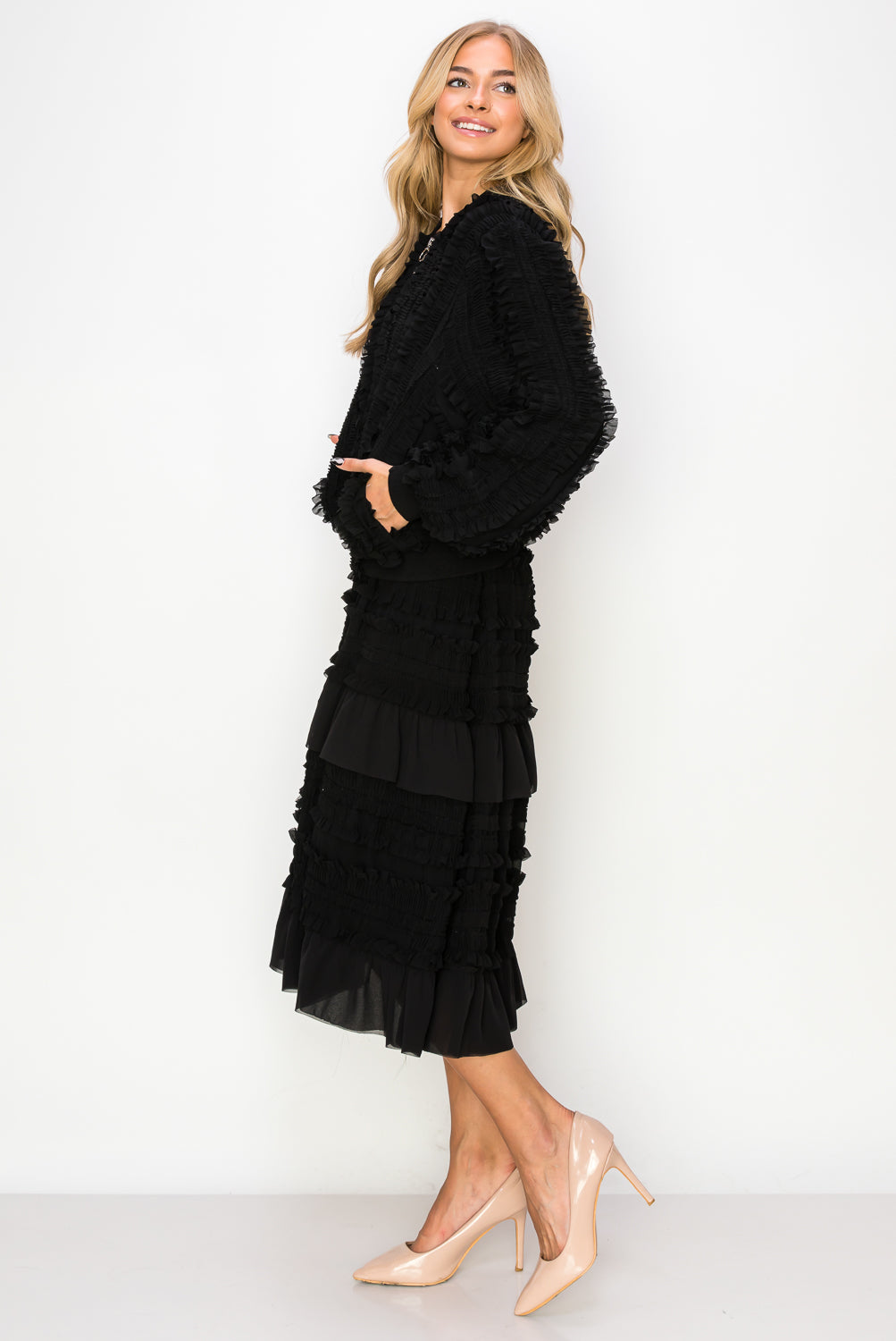JOH |Willa Lace Ruffled Skirt