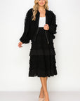 Winette Lace Ruffled Jacket