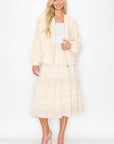 Winette Lace Ruffled Jacket