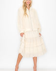 Winette Lace Ruffled Jacket