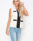 Josie Light Weight Vest with Hoodie