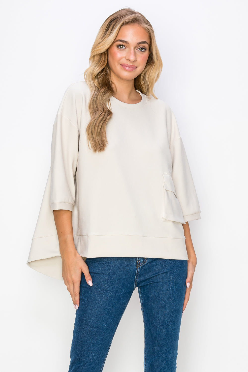 Karen Knit Crepe Top