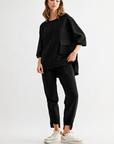 Katie Crepe Knit Pant - Dark Colors