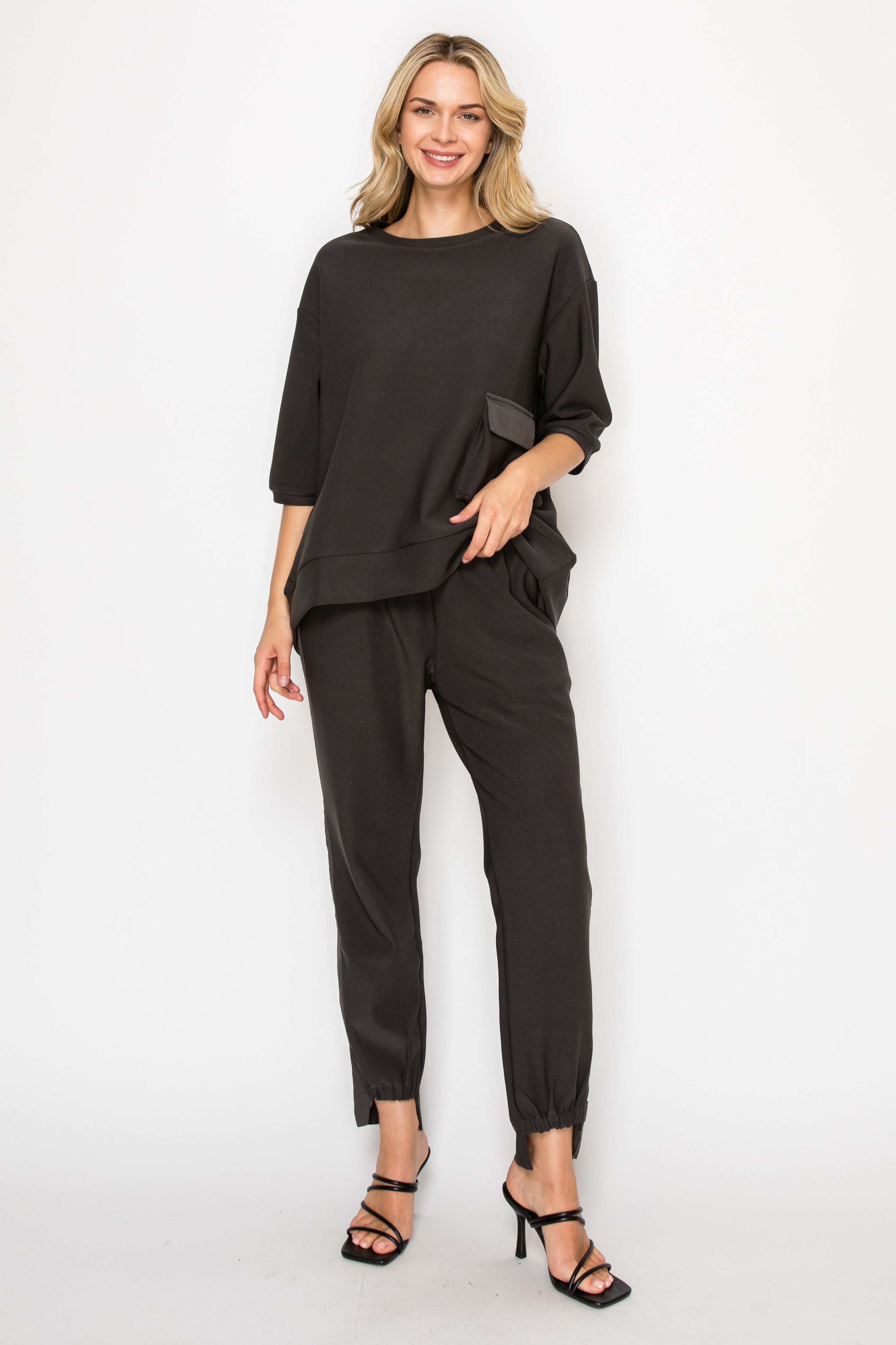 Katie Crepe Knit Pant - Dark Colors