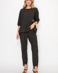 Katie Crepe Knit Pant - Dark Colors
