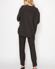 Karen Knit Crepe Top - Dark Colors
