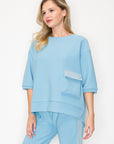 Karen Knit Crepe Top