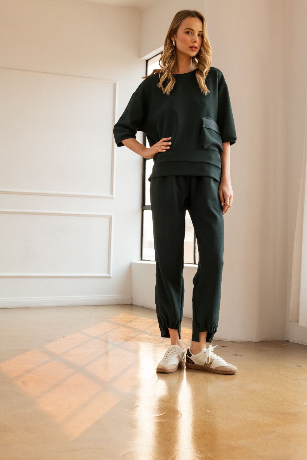 Katie Crepe Knit Pant - Dark Colors
