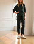 Katie Crepe Knit Pant - Dark Colors