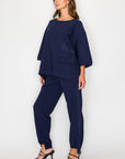 Katie Crepe Knit Pant - Dark Colors