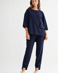Katie Crepe Knit Pant - Dark Colors