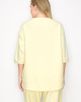 Karen Knit Crepe Top with Front Pocket