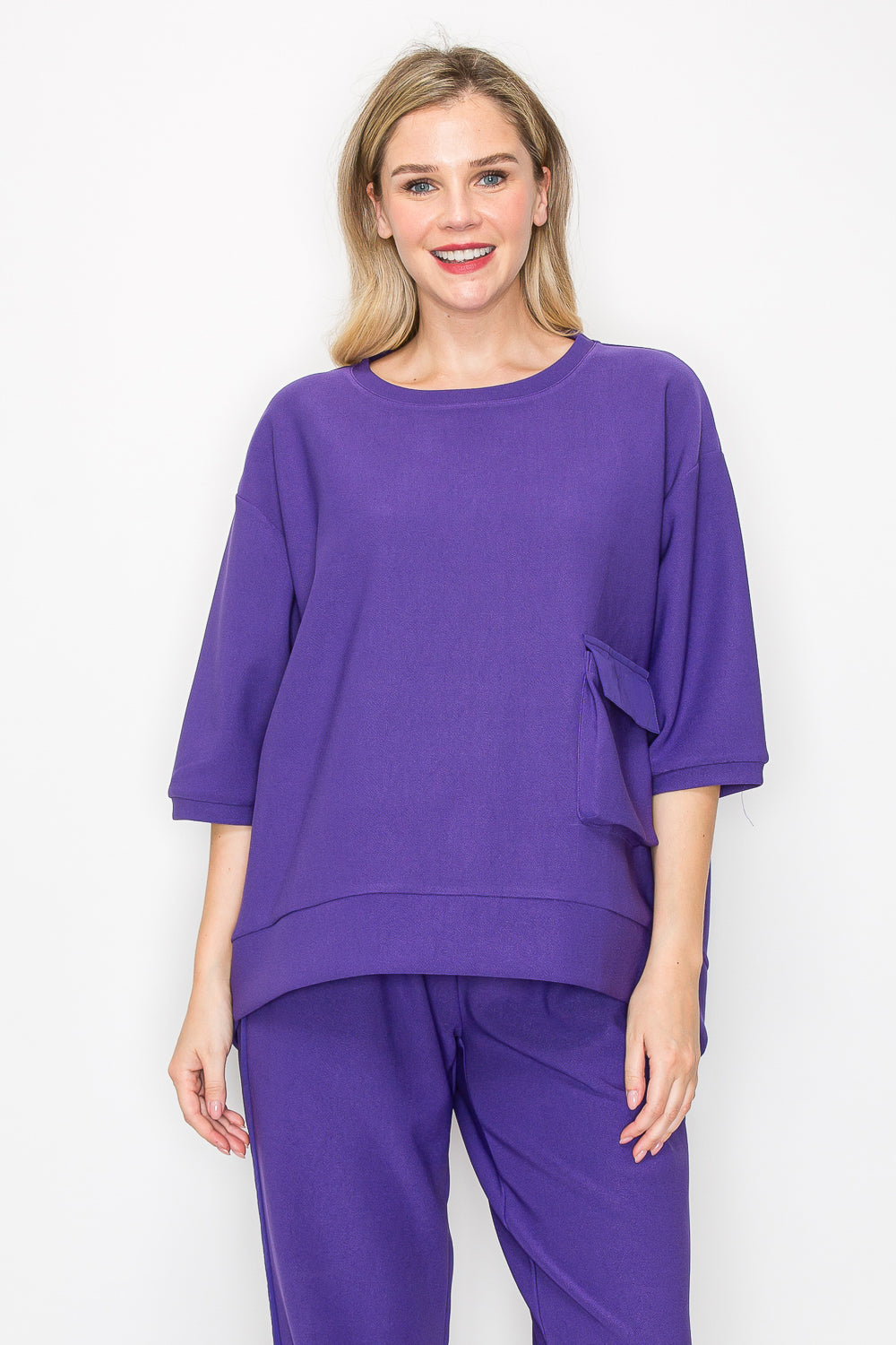 Karen Knit Crepe Top