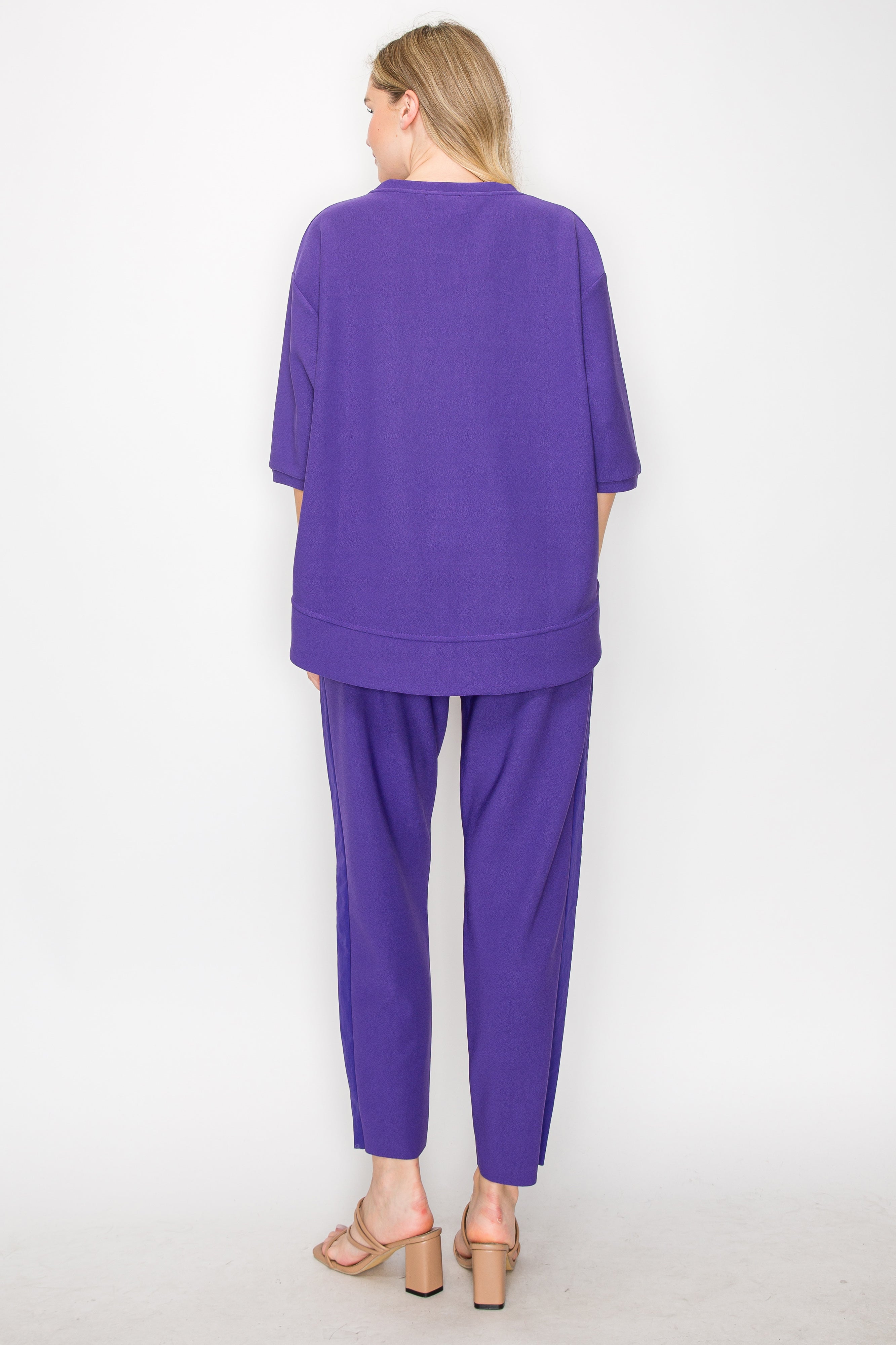 Karen Knit Crepe Top