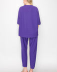 Karen Knit Crepe Top - Dark Colors