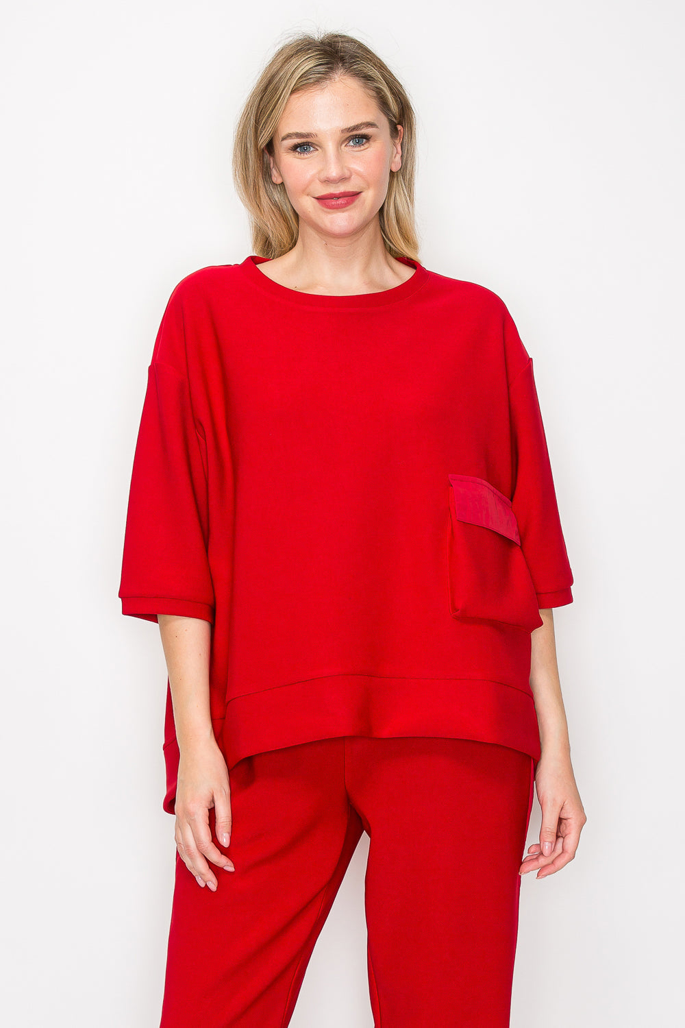 Karen Knit Crepe Top