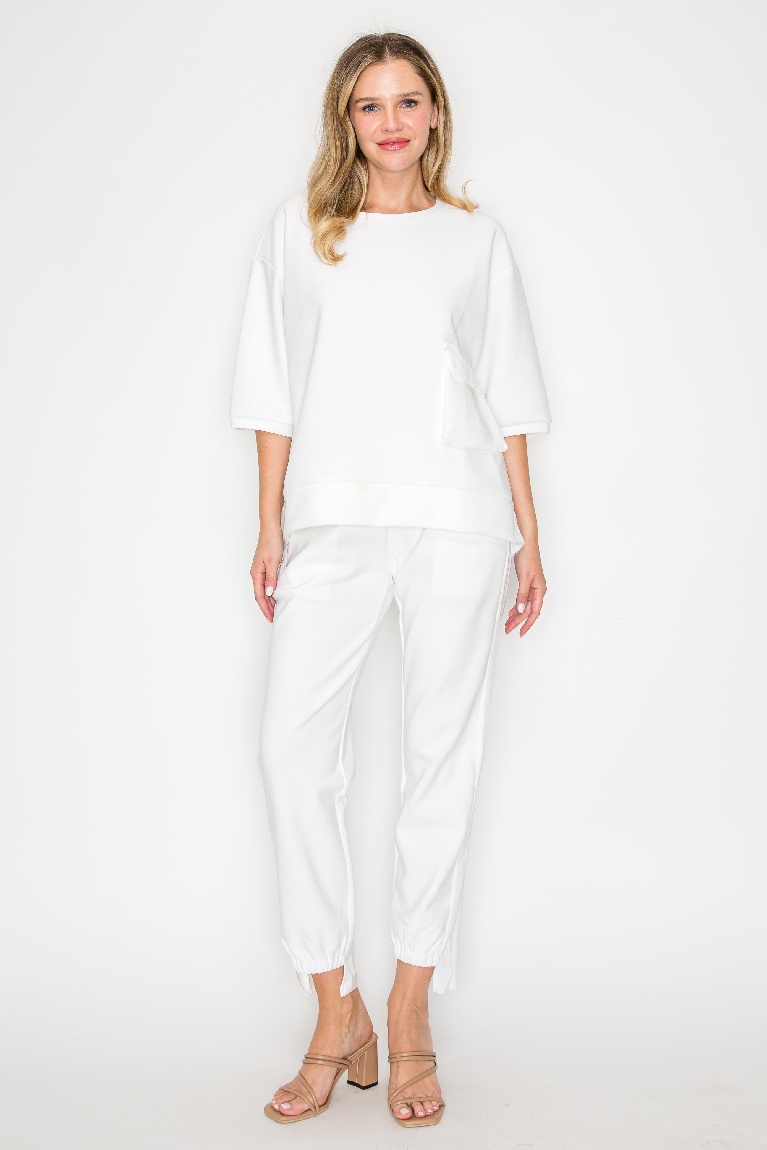 Karen Knit Crepe Top