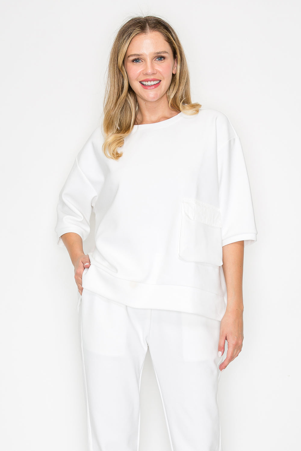 Karen Knit Crepe Top