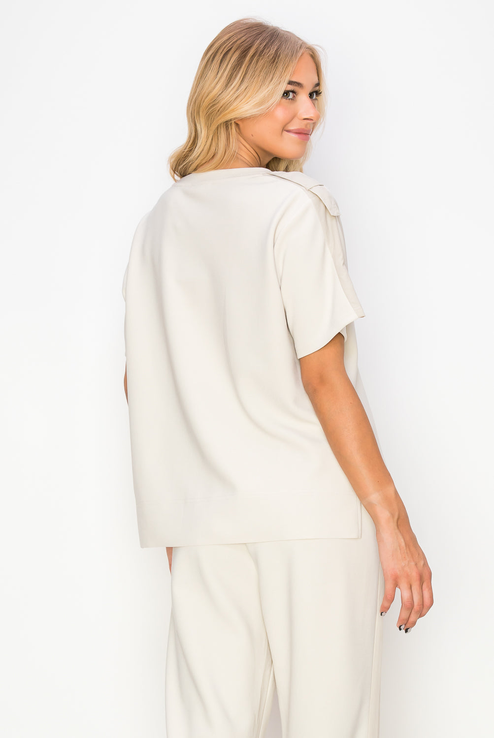 Kate Knit Crepe Top