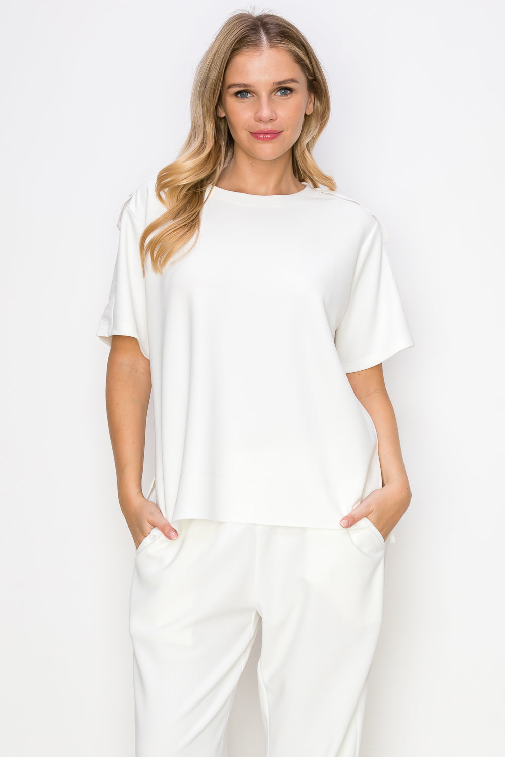 Kate Knit Crepe Top