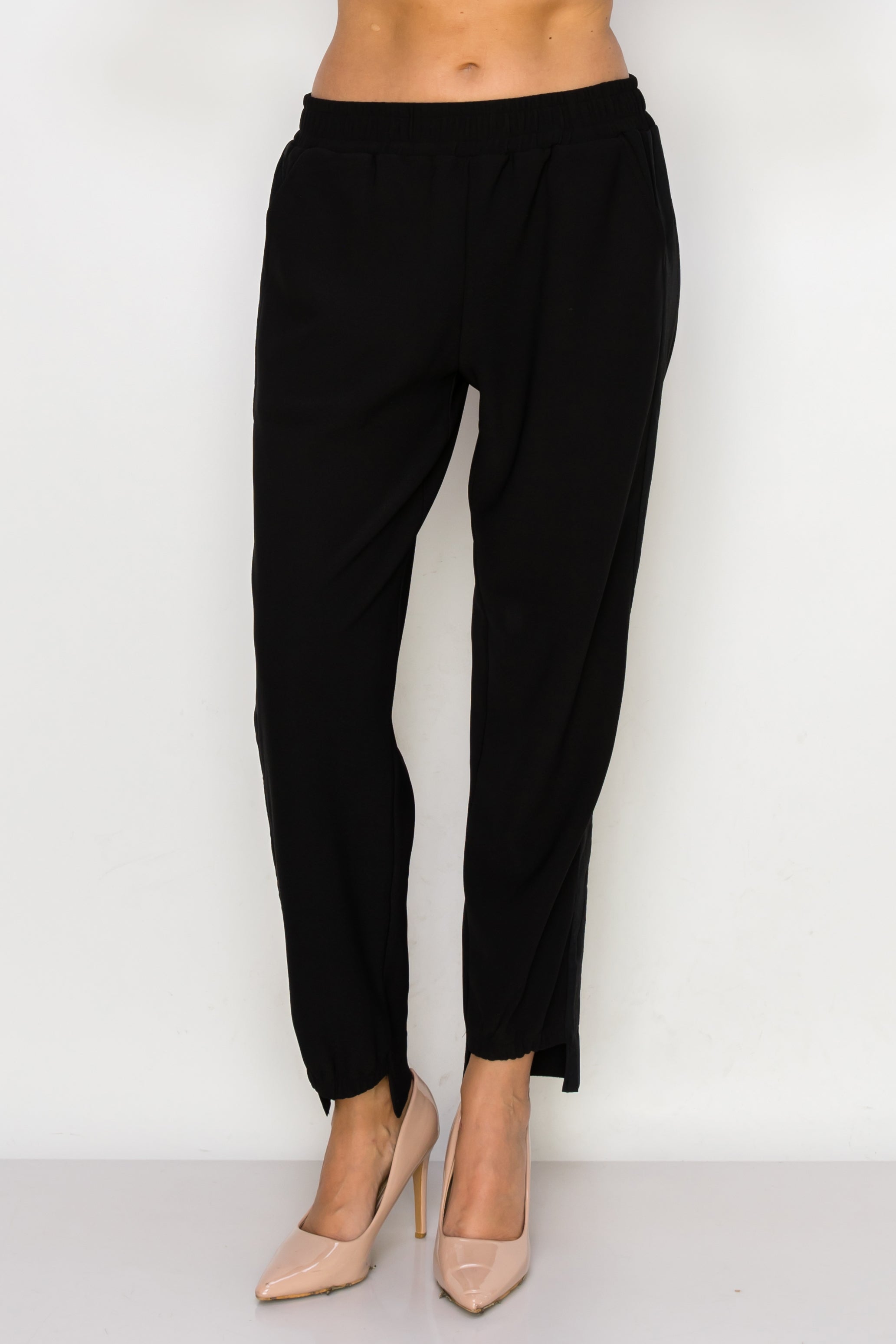 Katie Crepe Knit Pant - Dark Colors