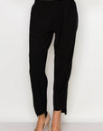 Katie Crepe Knit Pant - Dark Colors