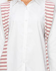 Willette Top with Stripe Front Ties