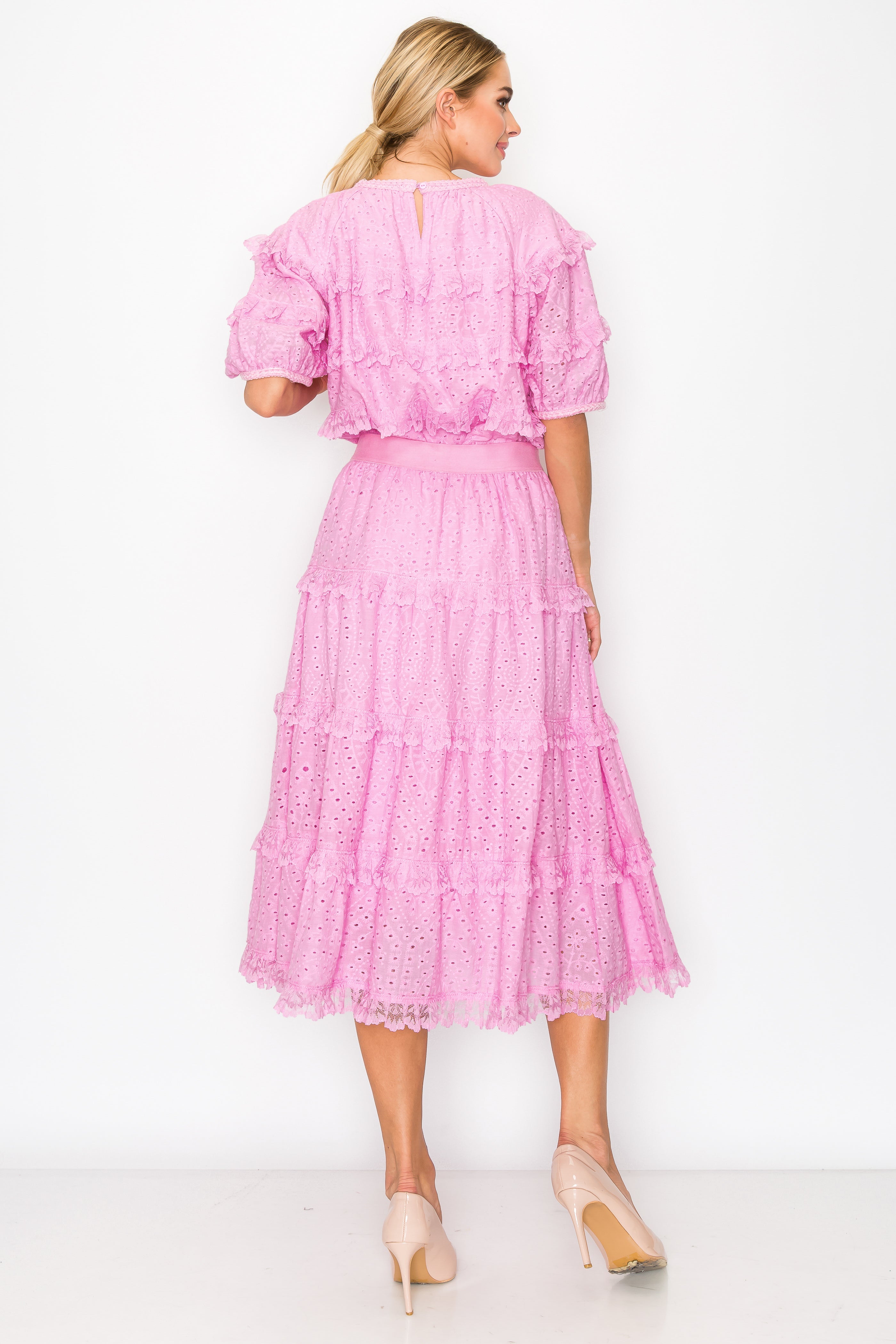 JOH | Lizzie Cotton Lace Eyelet Skirt