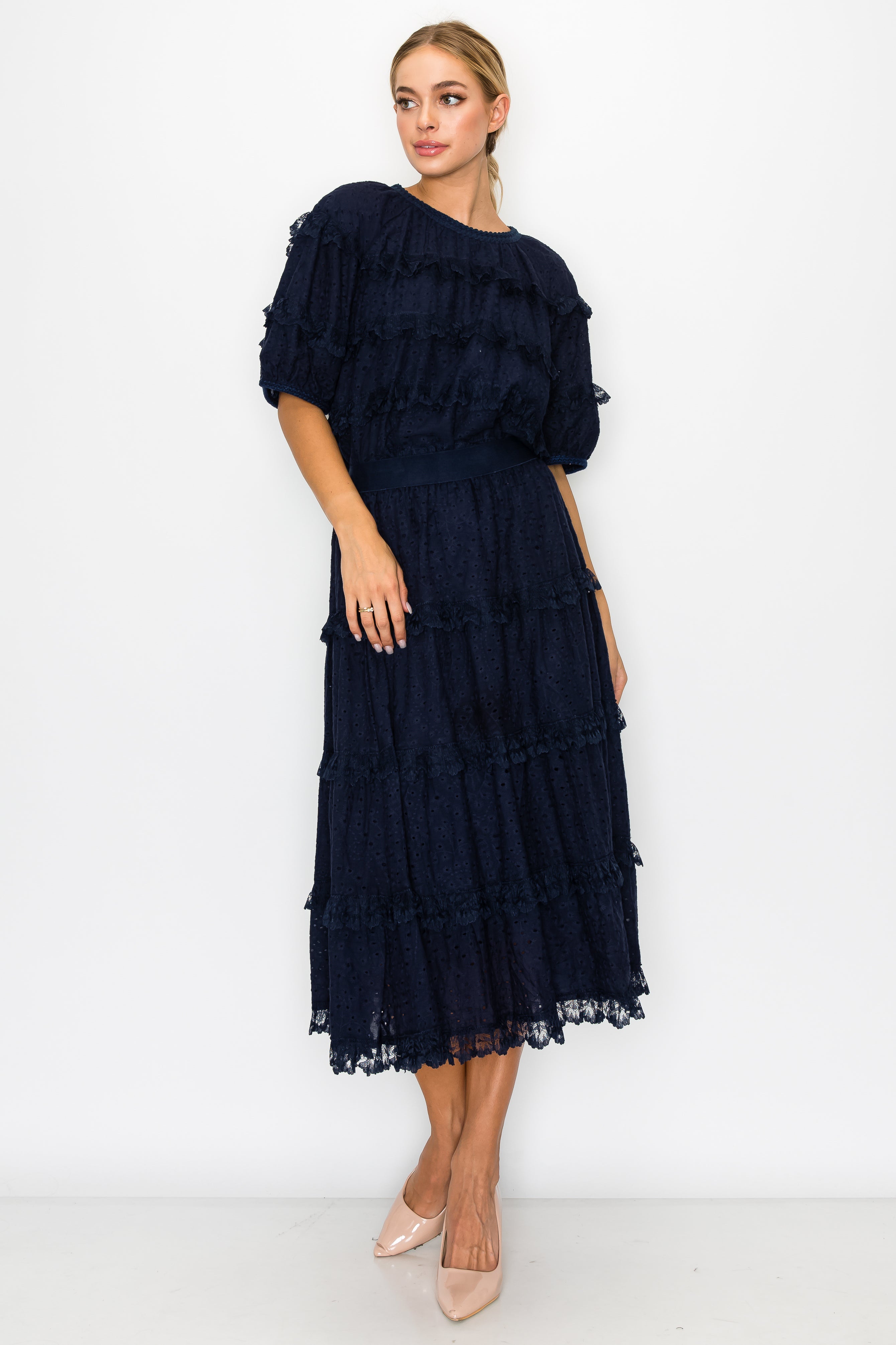 JOH | Laura Cotton Lace Eyelet Top