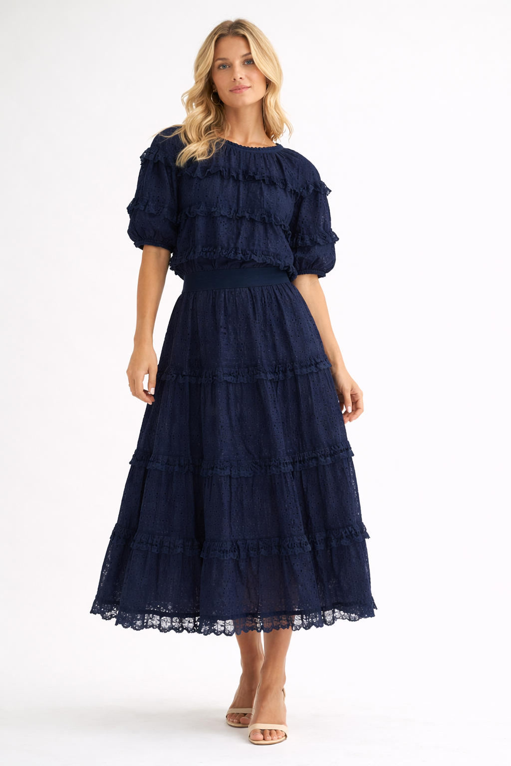 JOH | Lizzie Cotton Lace Eyelet Skirt