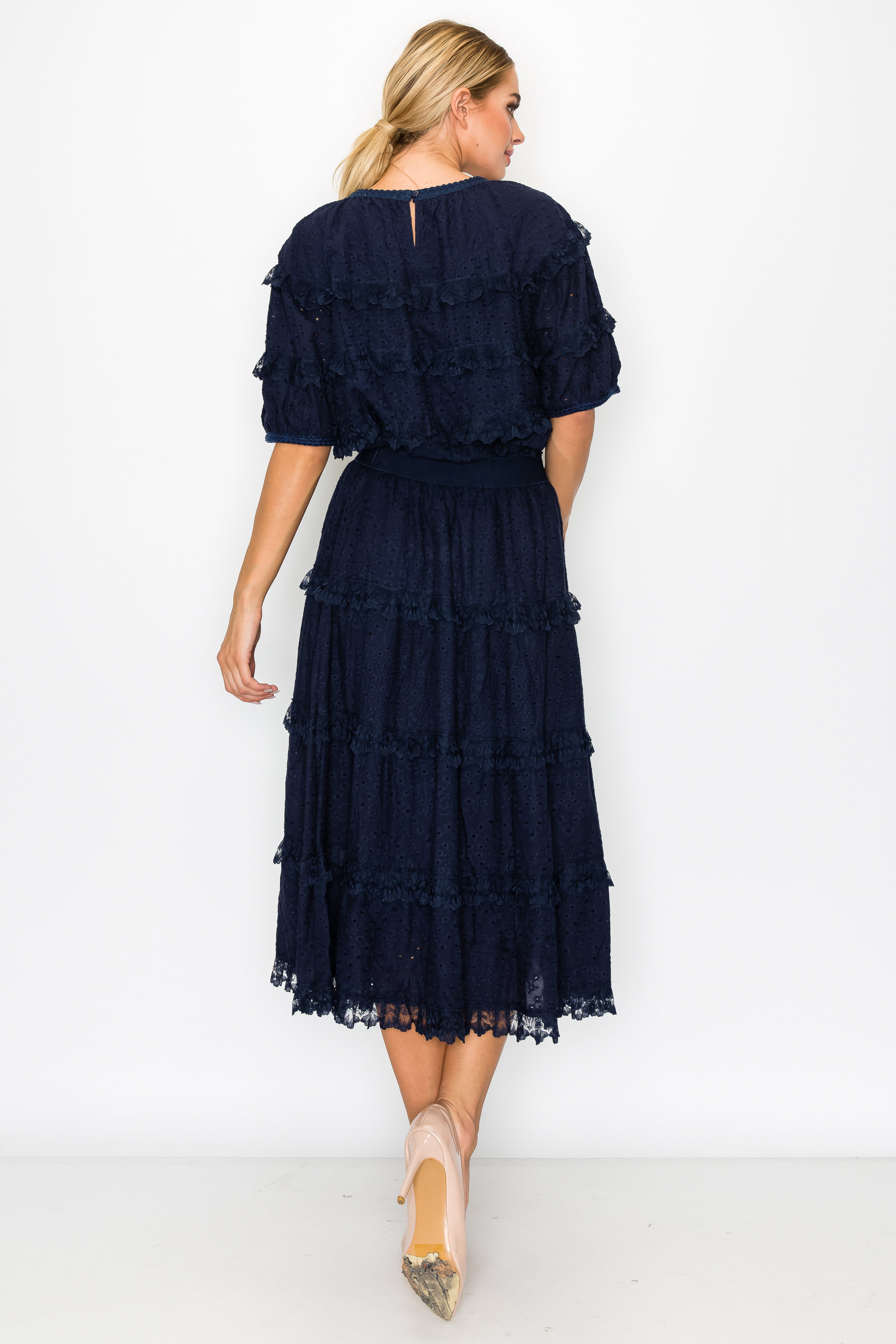 JOH | Laura Cotton Lace Eyelet Top