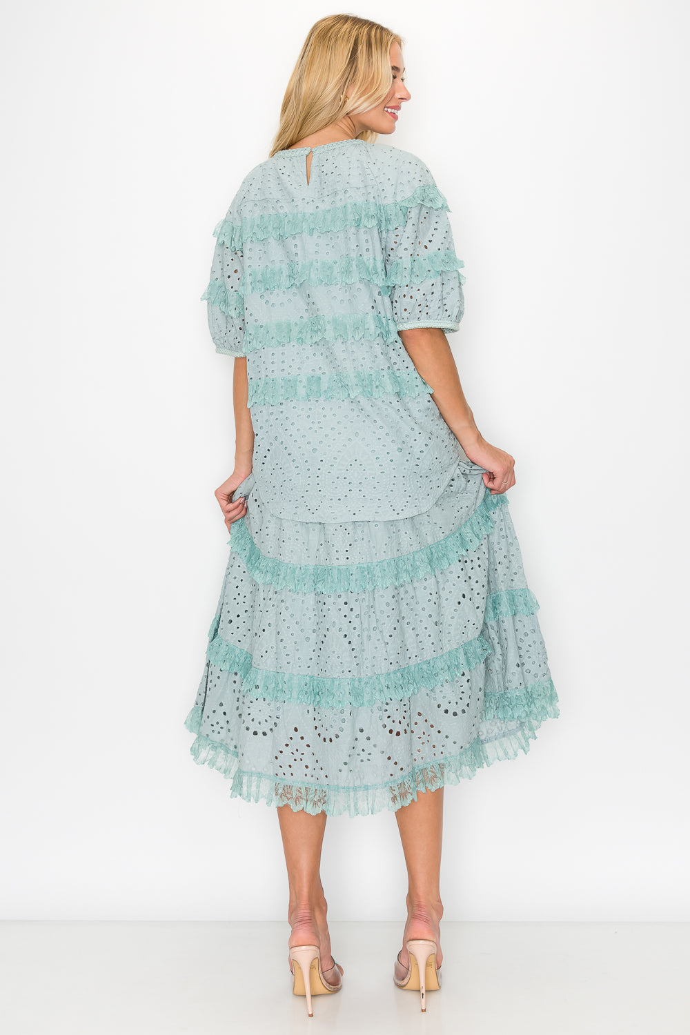 Lizzie Cotton Lace Eyelet Skirt