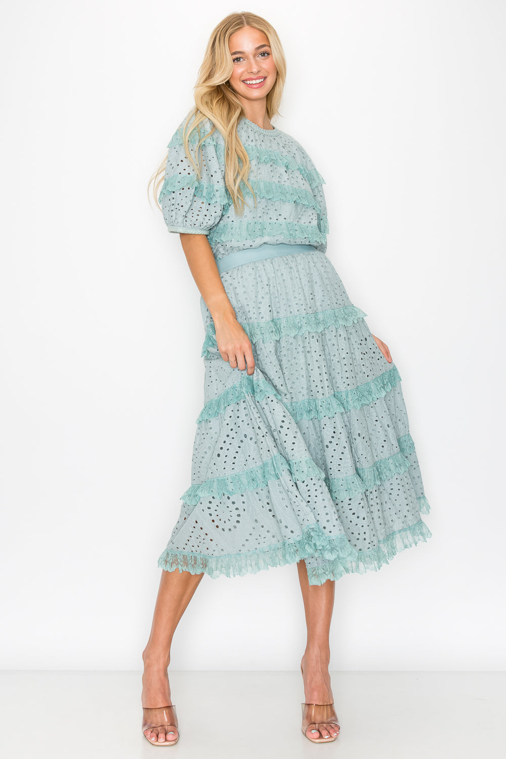 JOH | Lizzie Cotton Lace Eyelet Skirt