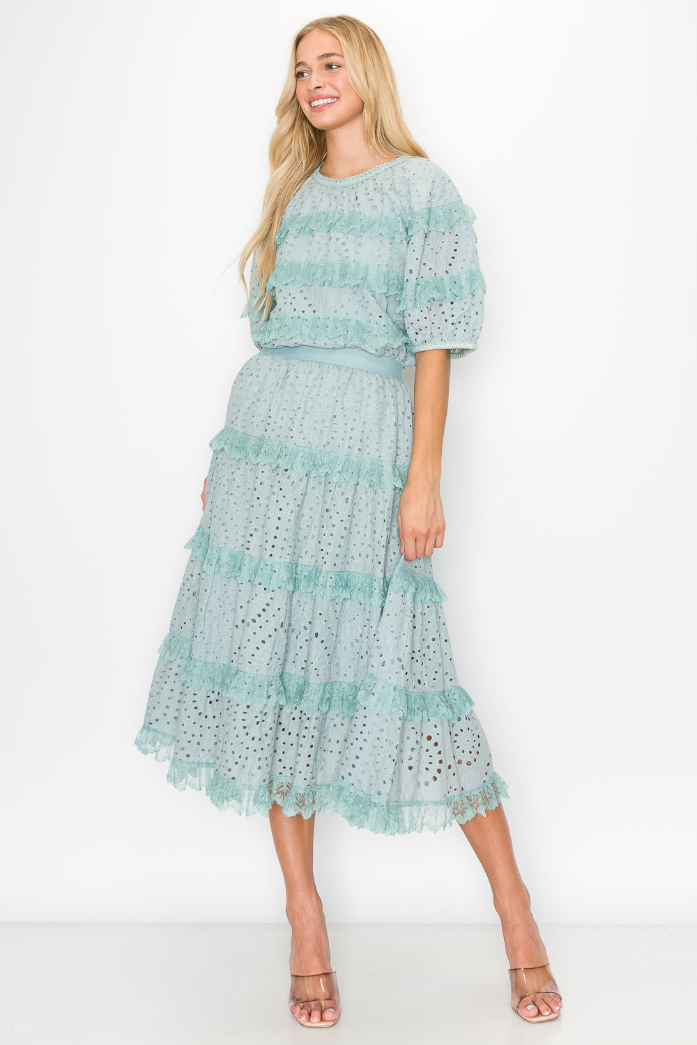 JOH | Lizzie Cotton Lace Eyelet Skirt