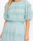 JOH | Laura Cotton Lace Eyelet Top