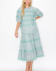 JOH | Lizzie Cotton Lace Eyelet Skirt