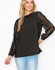 Connie Textured Lace Top