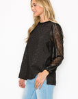 Connie Textured Lace Top