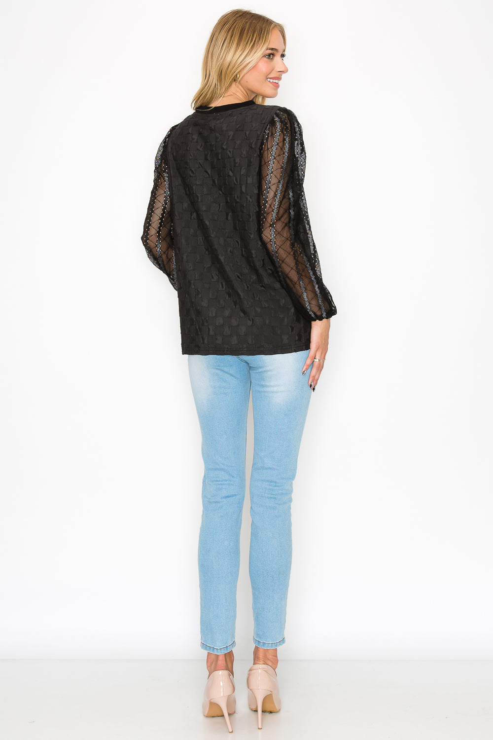 Connie Textured Lace Top