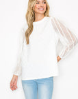 Connie Textured Lace Top