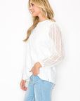 Connie Textured Lace Top