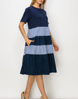 Romi Cotton Dress with Stripes