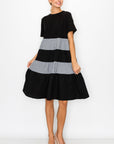 Romi Cotton Dress with Stripes